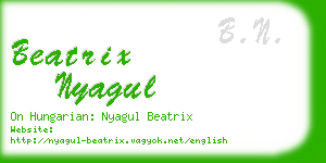 beatrix nyagul business card